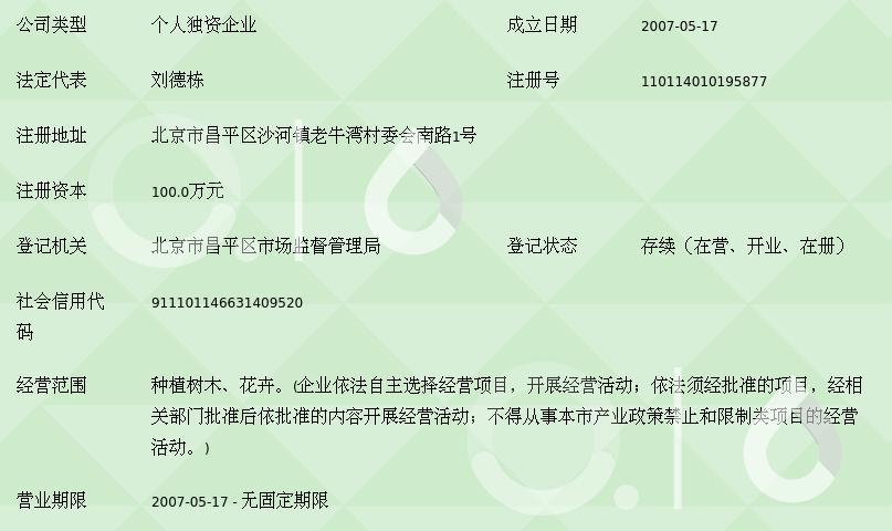 北京晶华树木种植中心